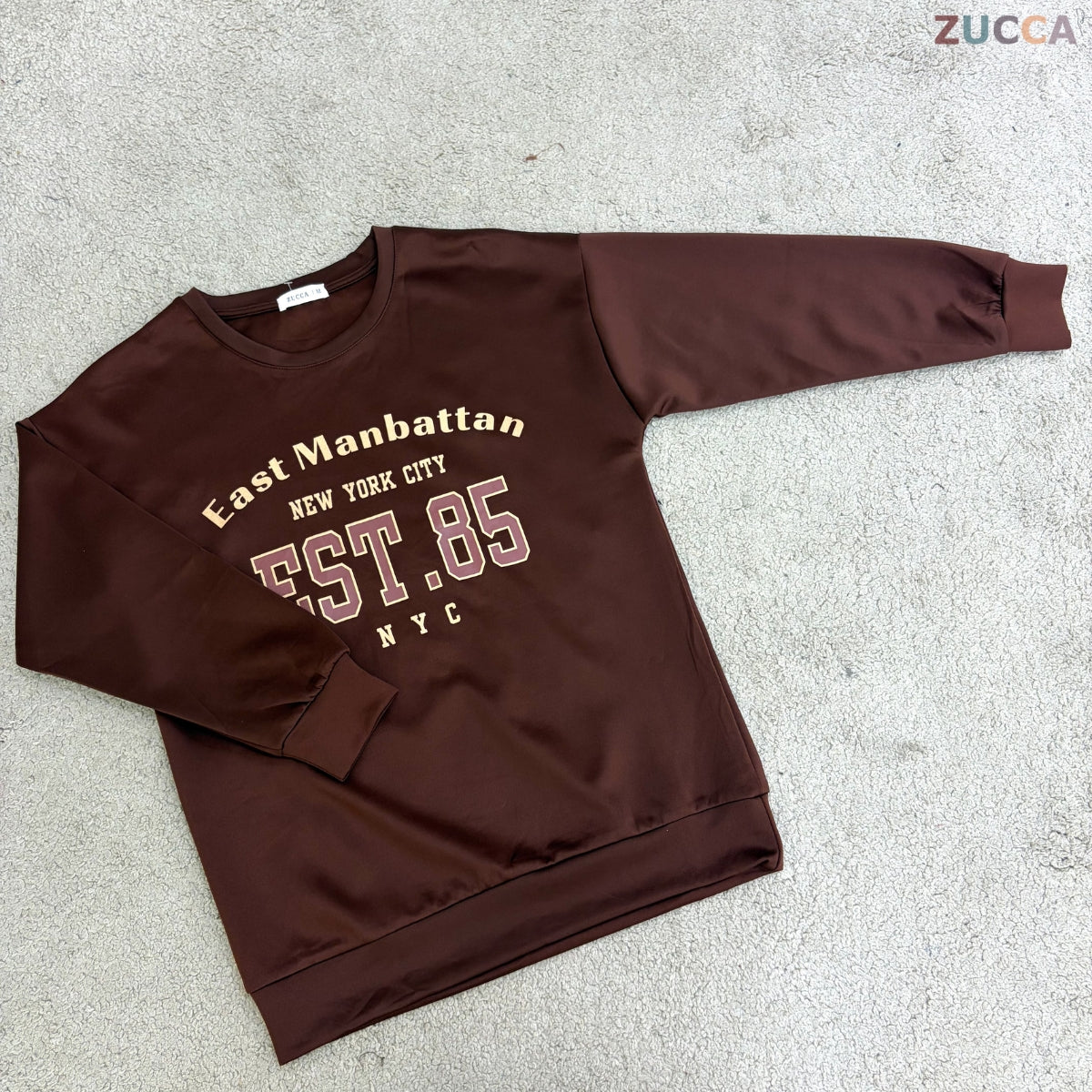ZUCCA ZIANI CASUAL VARSITY PRINTED SWEATSHIRT WOMEN TOP - MA205