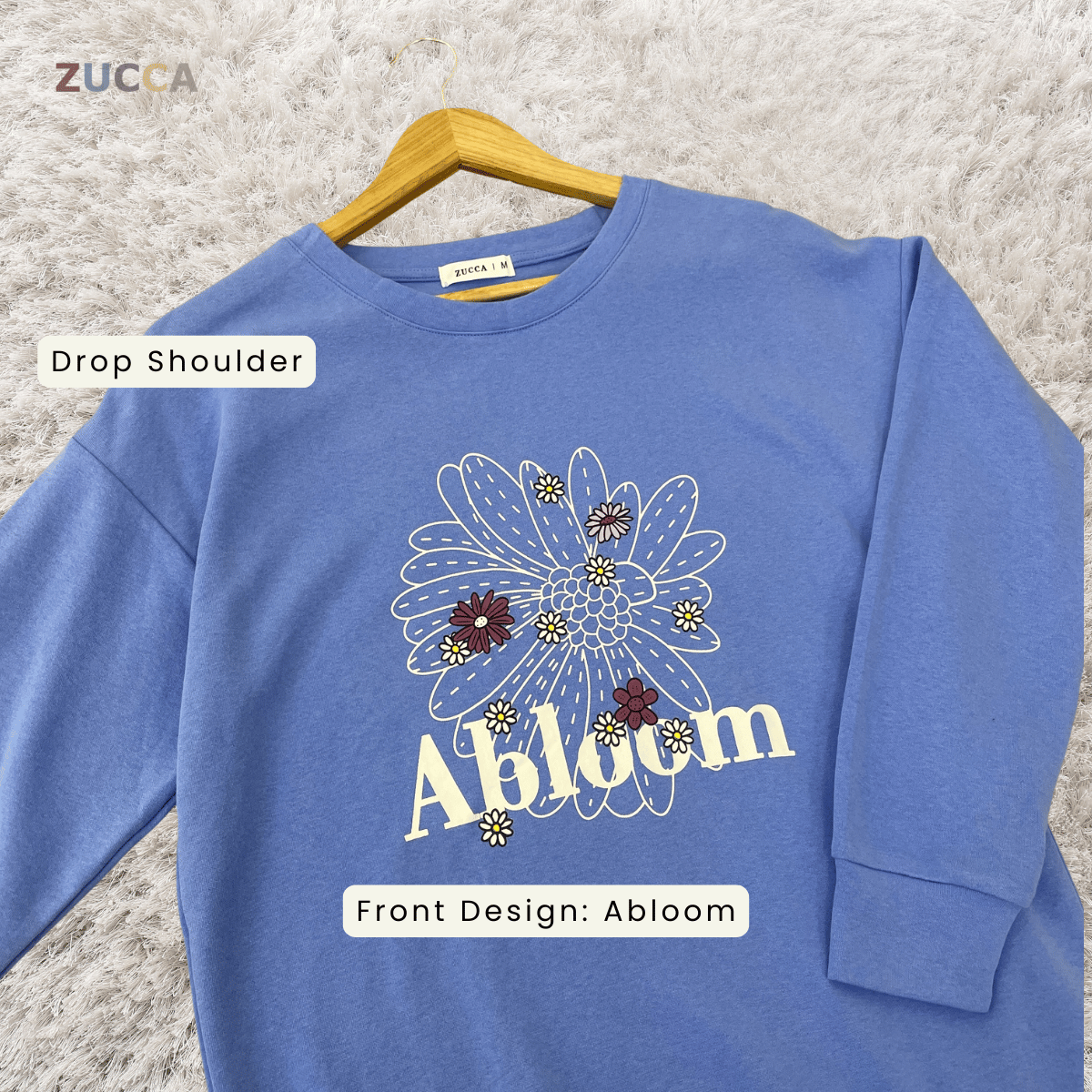 ZUCCA DELISYA COZY LONG SLEEVE WOMEN SWEATSHIRT - MA207