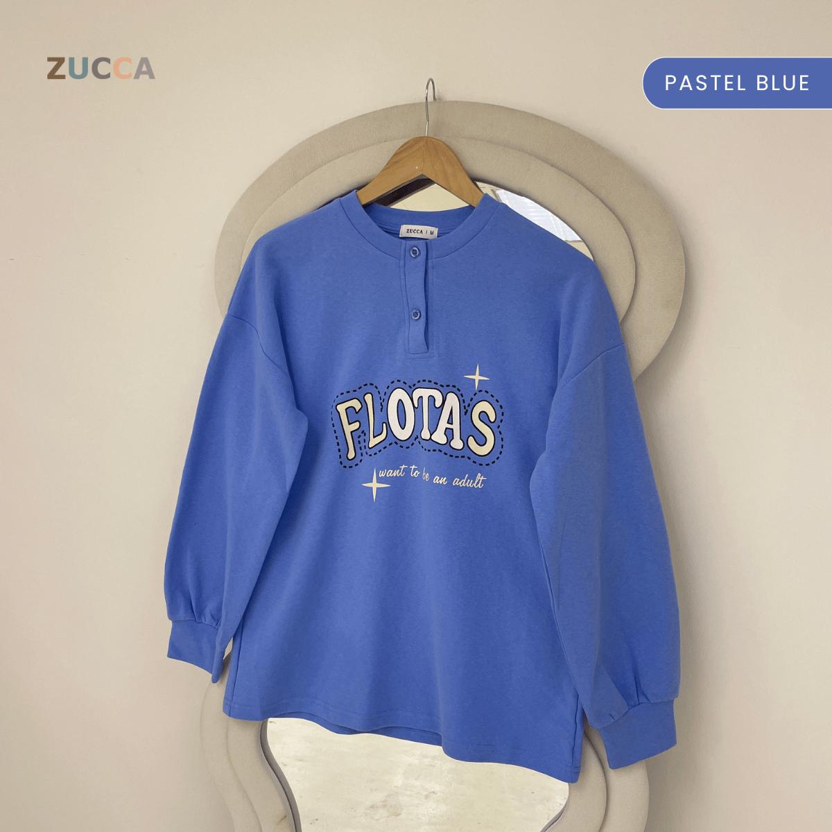 ZUCCA QALESYA OVERSIZED GRAPHIC TEE LONG SLEEVE - MA208