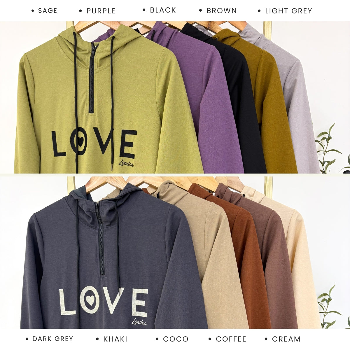 ZUCCA HAZRA WOMEN MODEST CASUAL LONG HOODIE DRESS - MA210