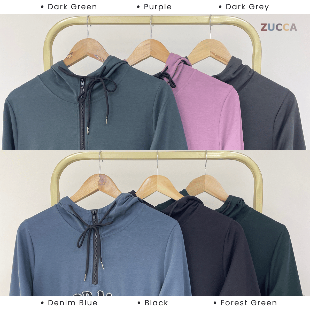 ZUCCA ILYANA DRAWSTRING HOODED LONG DRESS - MA211