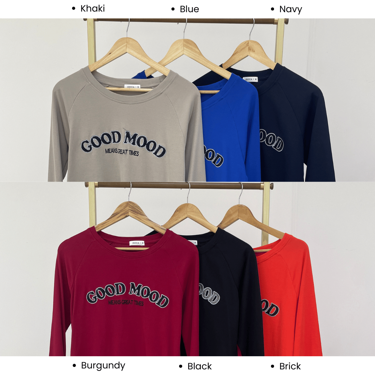 ZUCCA AKILA EMBROIDERED LONG SLEEVE SWEATSHIRT – MA212