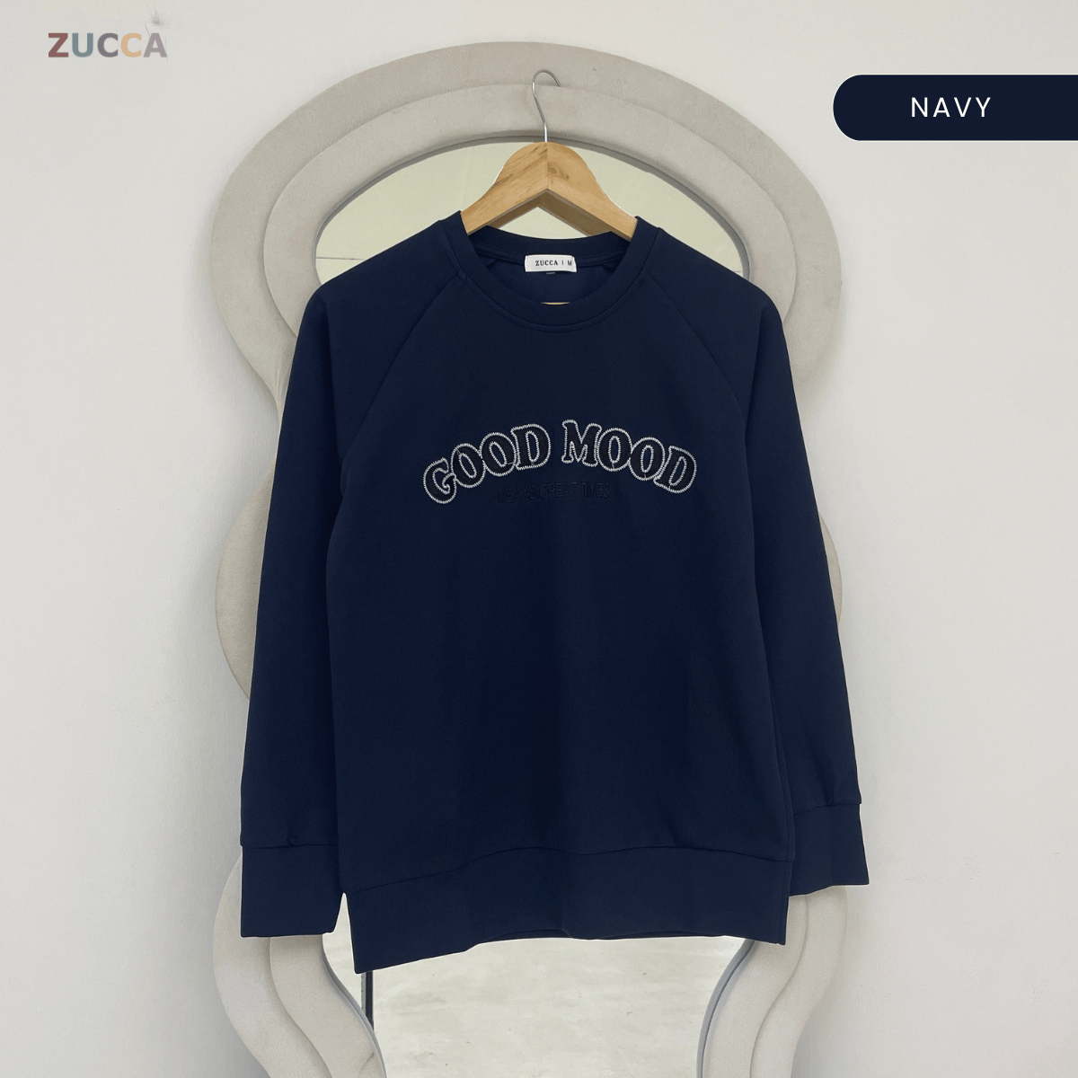 CLEARANCE ZUCCA AKILA EMBROIDERED LONG SLEEVE SWEATSHIRT – MA212