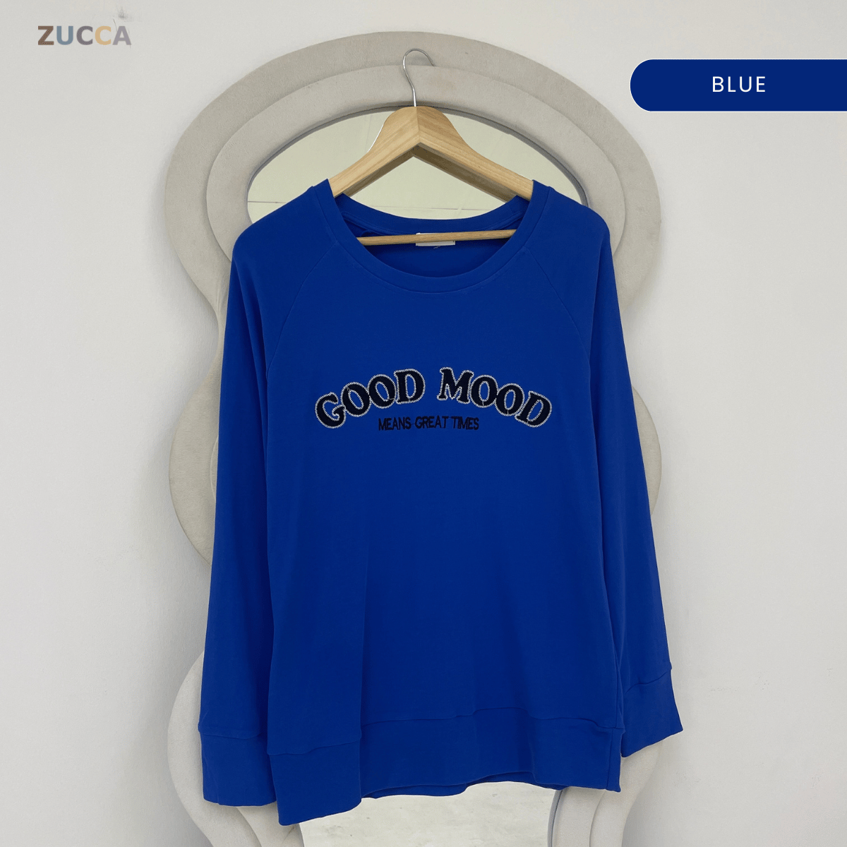 ZUCCA AKILA EMBROIDERED LONG SLEEVE SWEATSHIRT – MA212