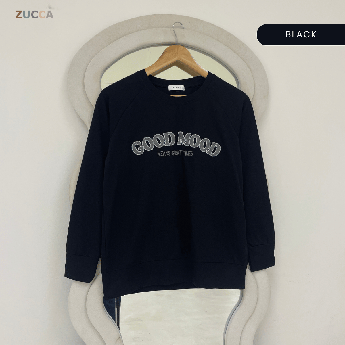 ZUCCA AKILA EMBROIDERED LONG SLEEVE SWEATSHIRT – MA212