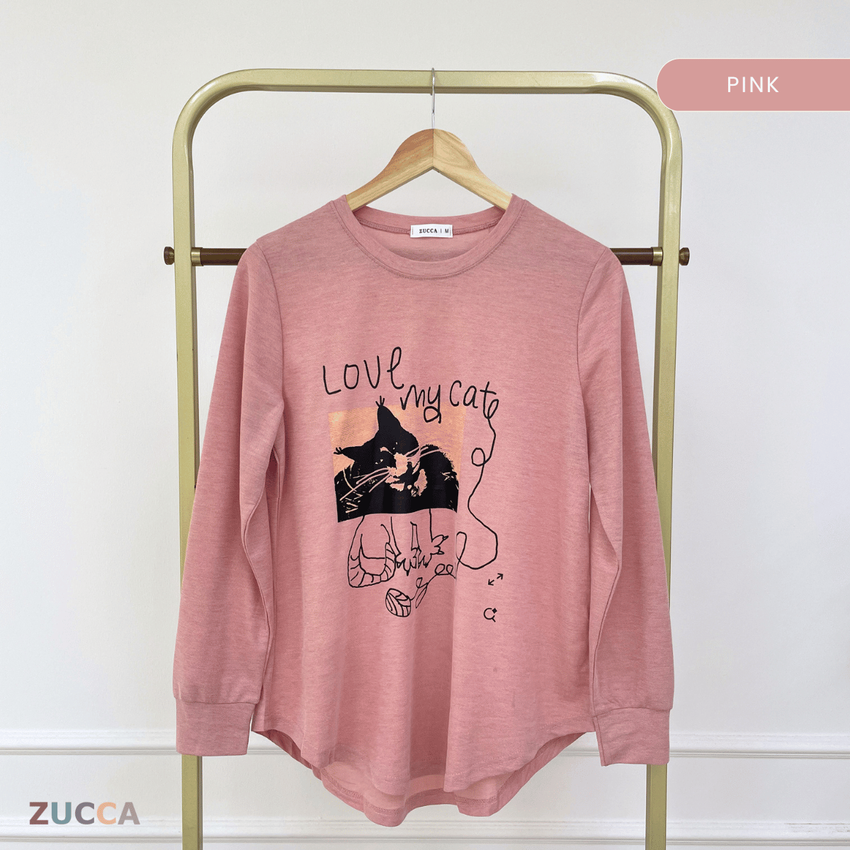 ZUCCA HUDA RELAXED FIT PRINTED LONG BLOUSE-MA216
