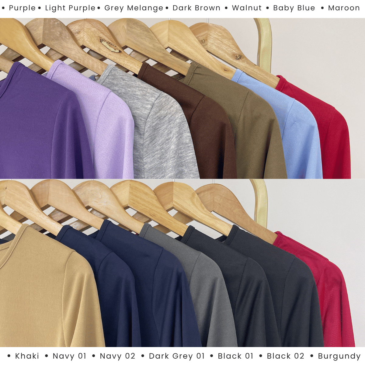 ZUCCA PUTRI STRIPED HEM LONG SLEEVE TOP - MA217