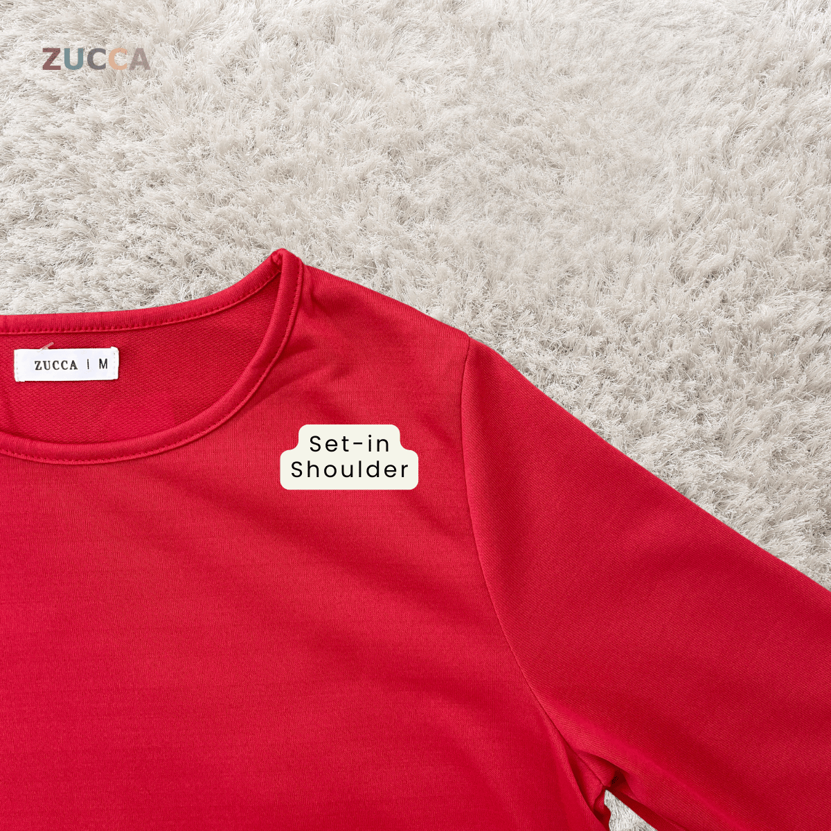 ZUCCA PUTRI STRIPED HEM LONG SLEEVE TOP - MA217