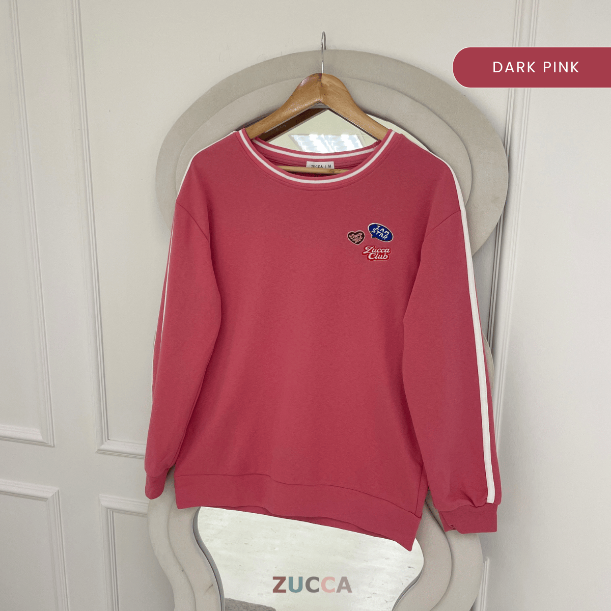ZUCCA HASNITA EMBROIDERY PATCH LONG SLEEVE TOP - MA218