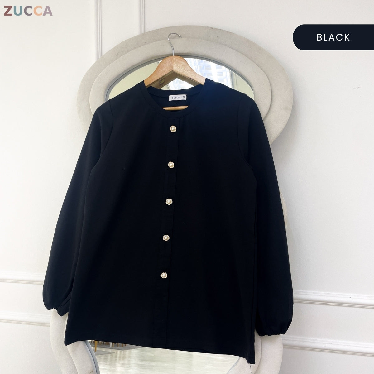 ZUCCA ZAINA CLASSIC MODEST LONG SLEEVE WOMEN BLOUSE - MA219
