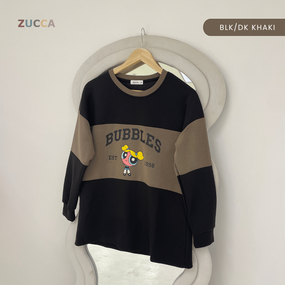 ZUCCA ZAMIRA COLORBLOCK DAILY SWEATSHIRT - MA222
