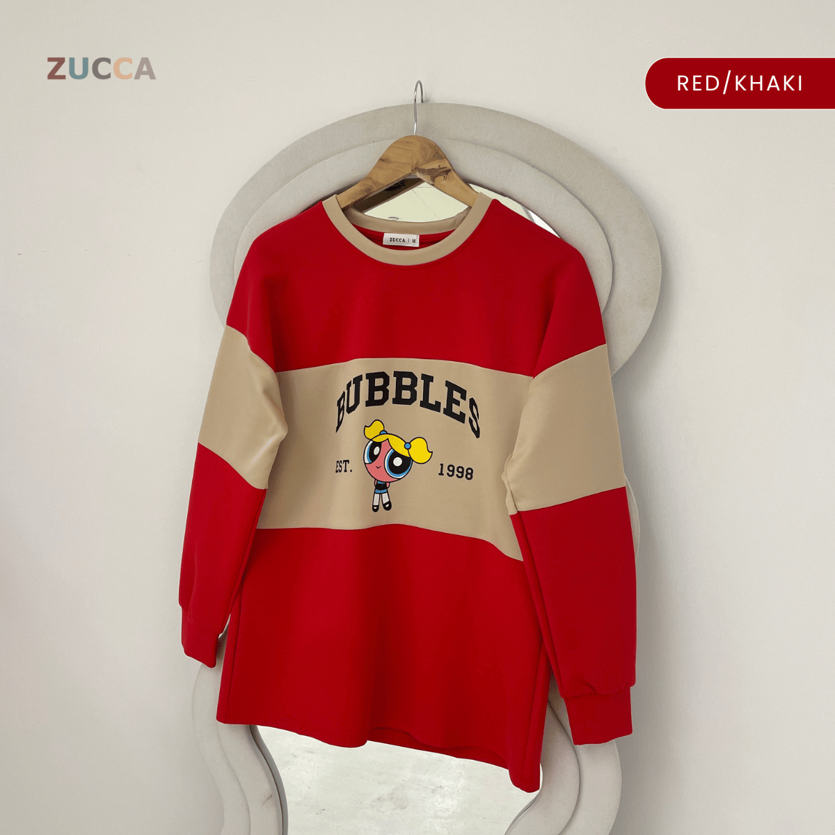 ZUCCA ZAMIRA COLORBLOCK DAILY SWEATSHIRT - MA222