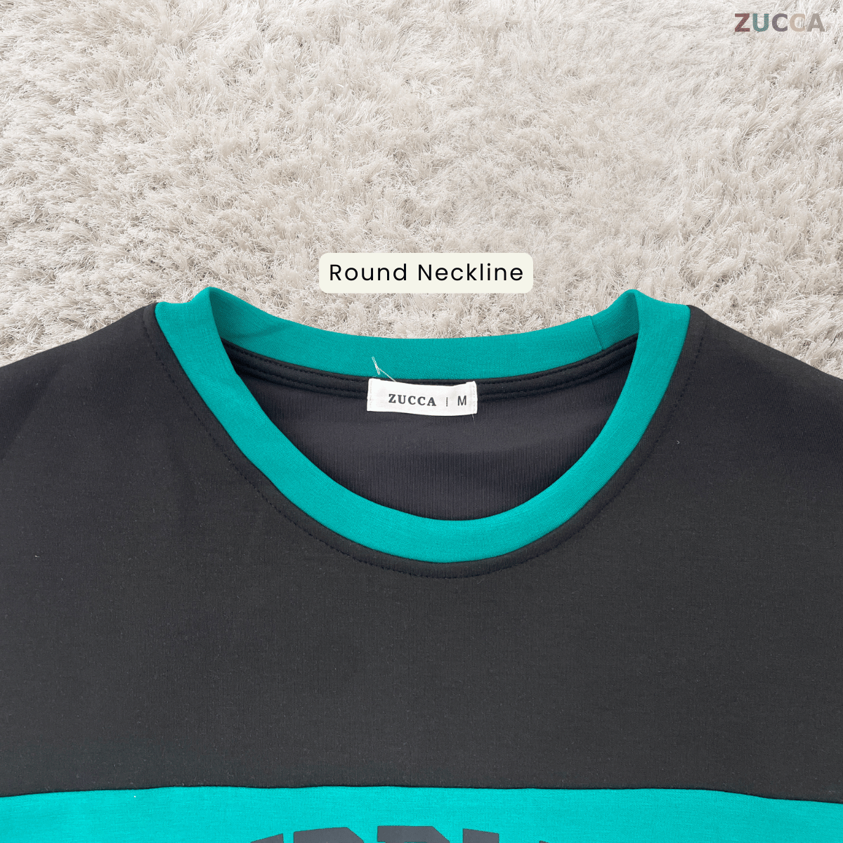 ZUCCA ZAMIRA COLORBLOCK DAILY SWEATSHIRT - MA222