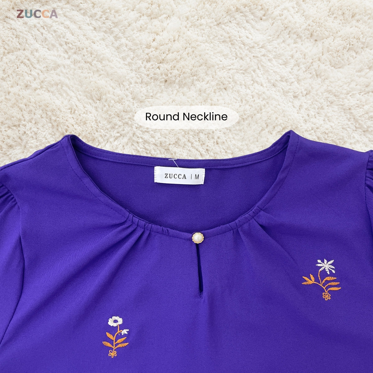 ZUCCA ADELIA WOMEN KASUAL BLOUSE FLORAL LONG SLEEVE - MA225
