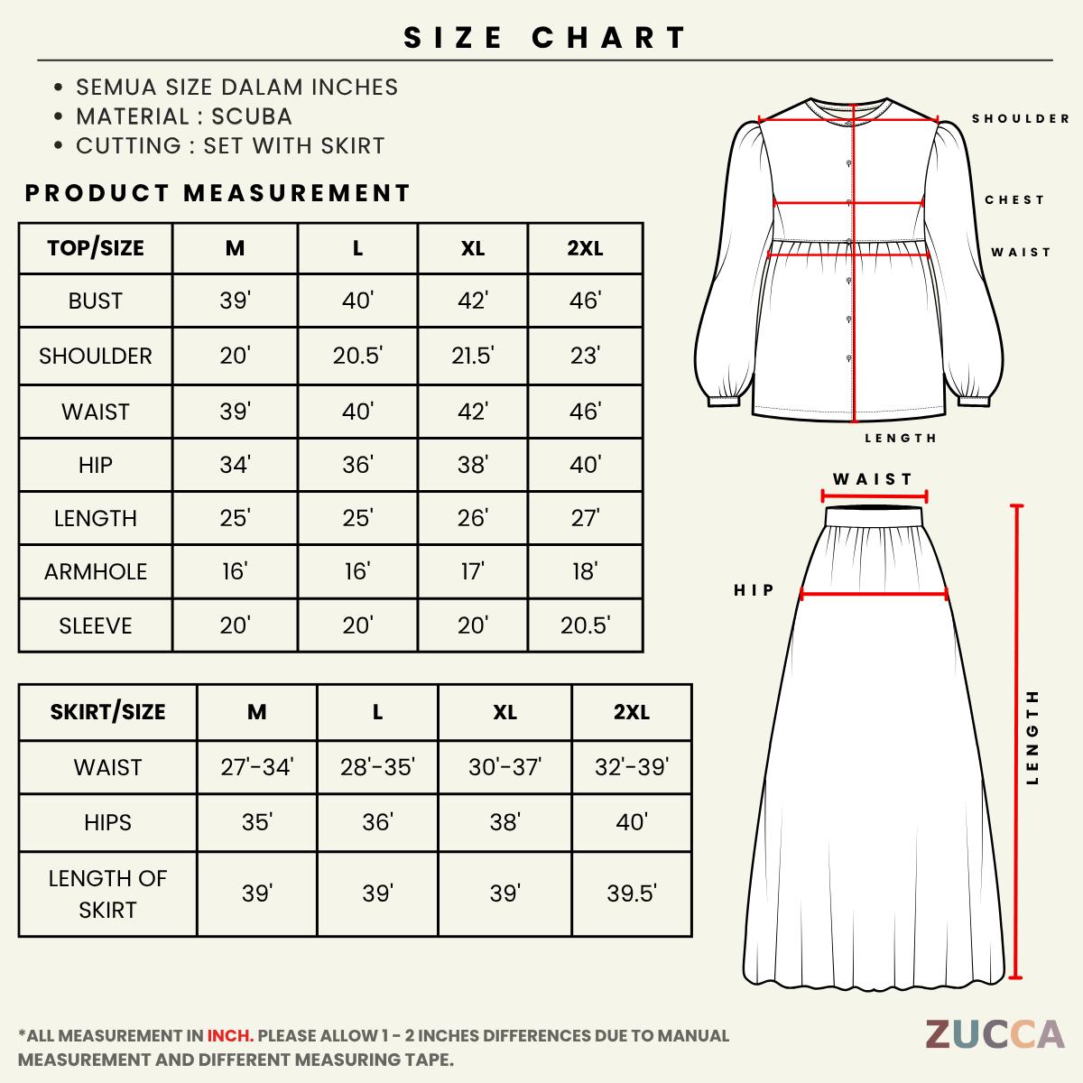 ZUCCA MARTHA CONTRAST TRIM CARDIGAN SKIRT SET-MA227