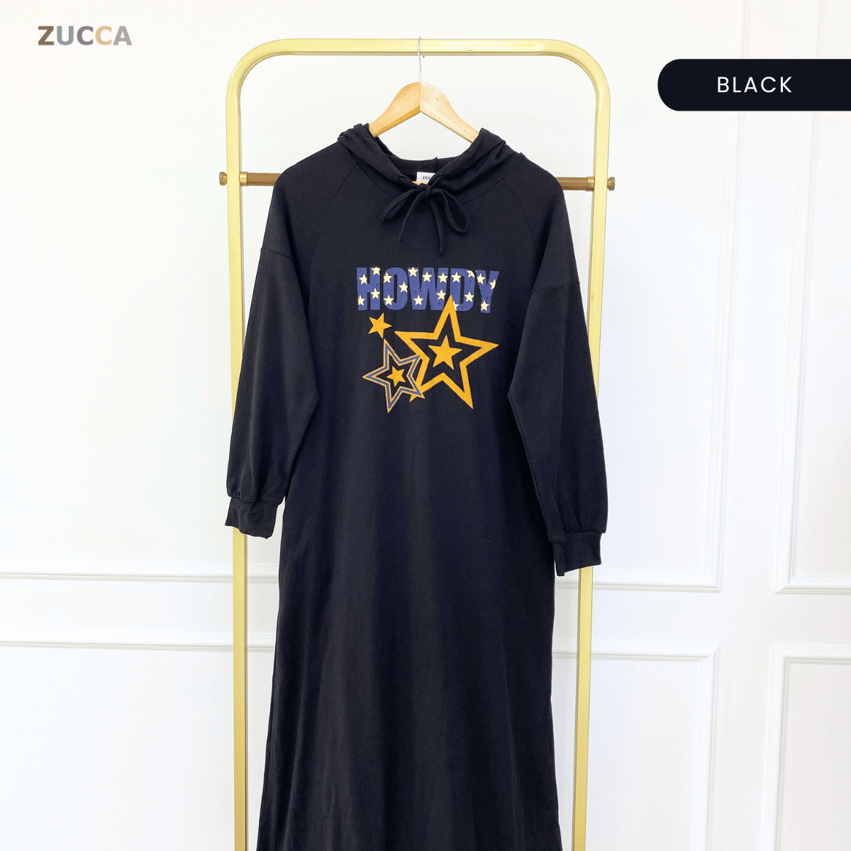 ZUCCA JUWITA RELAXED GRAPHIC LONG DRESS -MA230