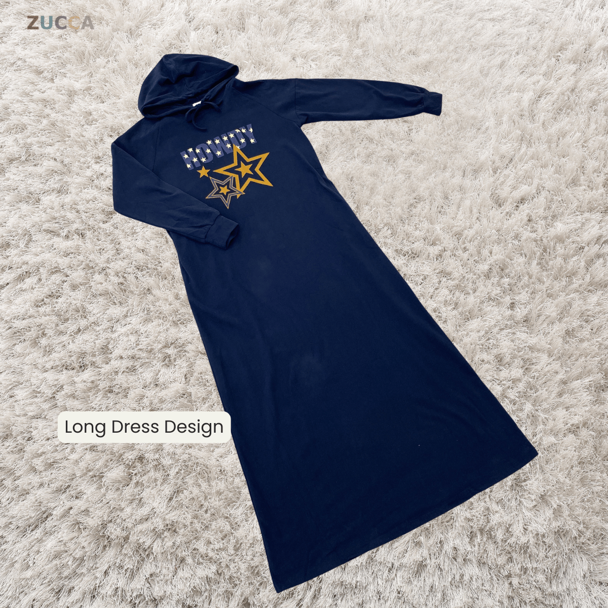 ZUCCA JUWITA RELAXED GRAPHIC LONG DRESS -MA230