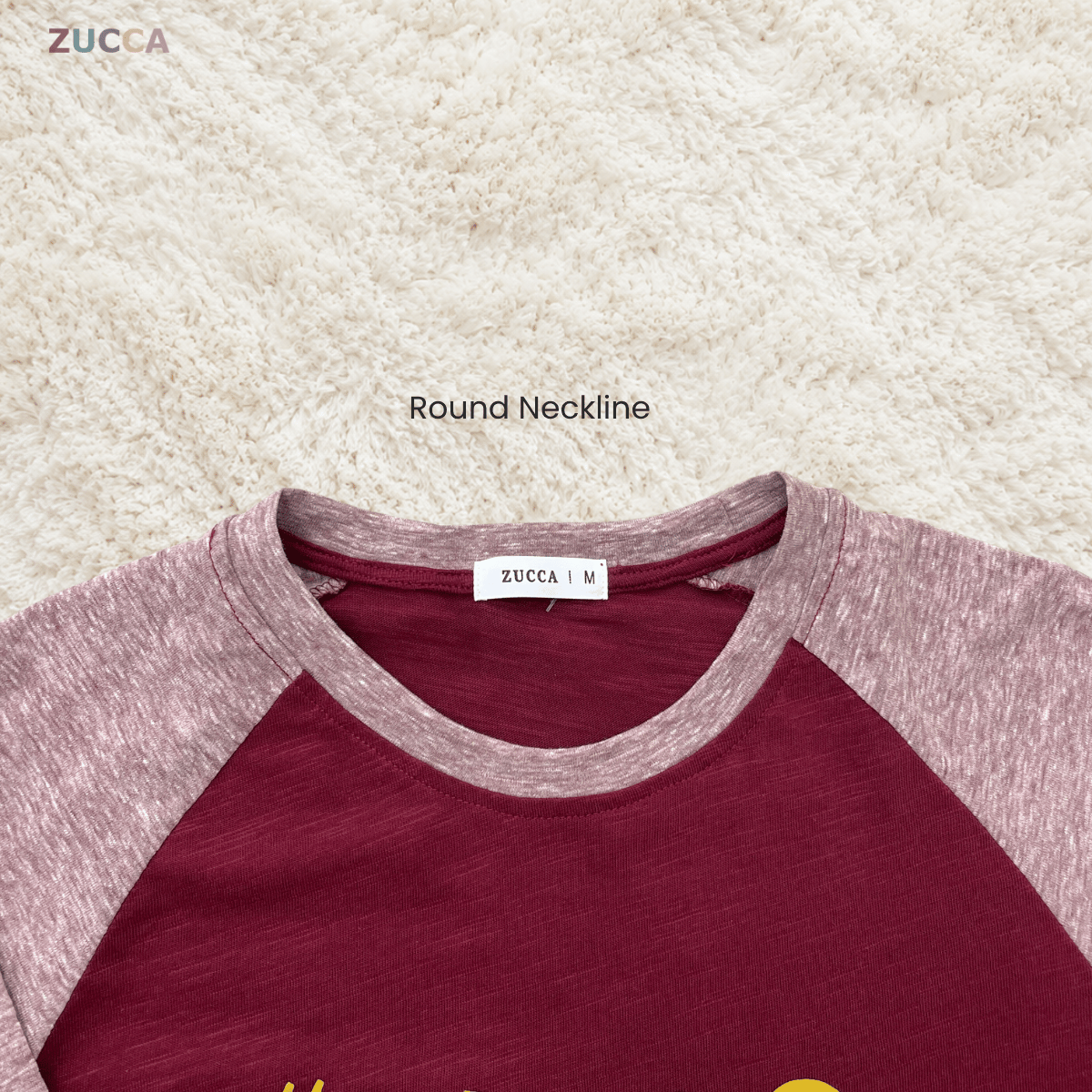 ZUCCA ABIGAIL HELLO KITTY RAGLAN LONG SLEEVE TOP -MA232