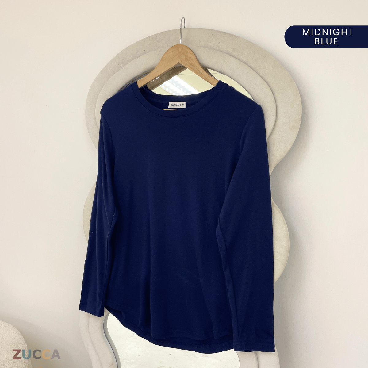 ZUCCA NAWARA RELAXED BUTTON CUFF BLOUSE-MA233