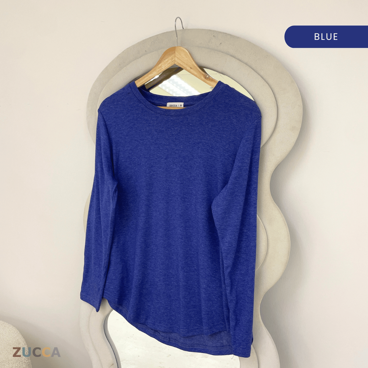ZUCCA NAWARA RELAXED BUTTON CUFF BLOUSE-MA233