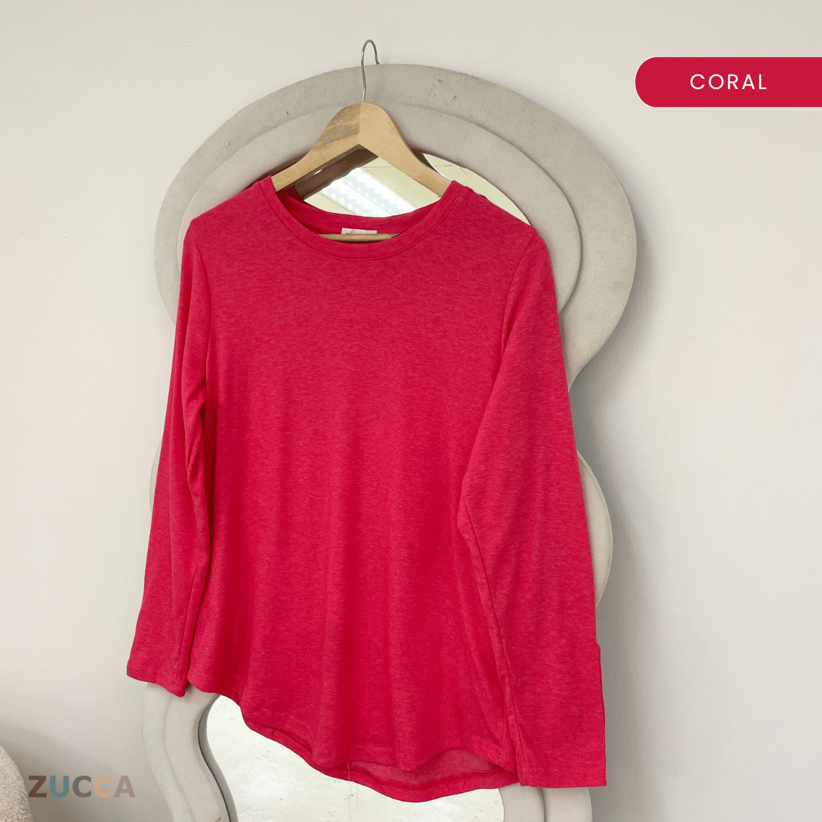 ZUCCA NAWARA RELAXED BUTTON CUFF BLOUSE-MA233