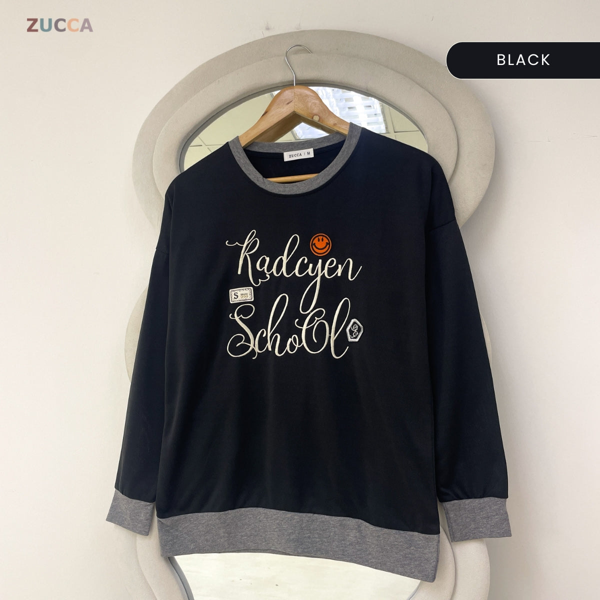 ZUCCA SARINA KASUAL WOMEN SWEATSHIRT LONG SLEEVE - MA236