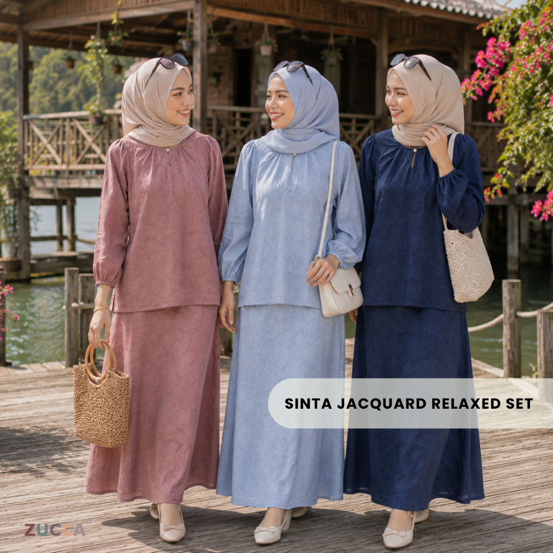 ZUCCA SINTA JACQUARD RELAXED SET - MA240