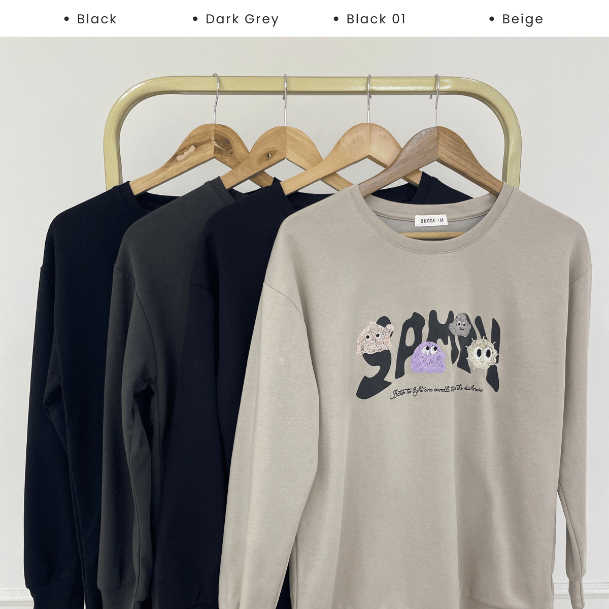 ZUCCA ALUNA CASUAL GRAPHIC SWEATSHIRT - MA242