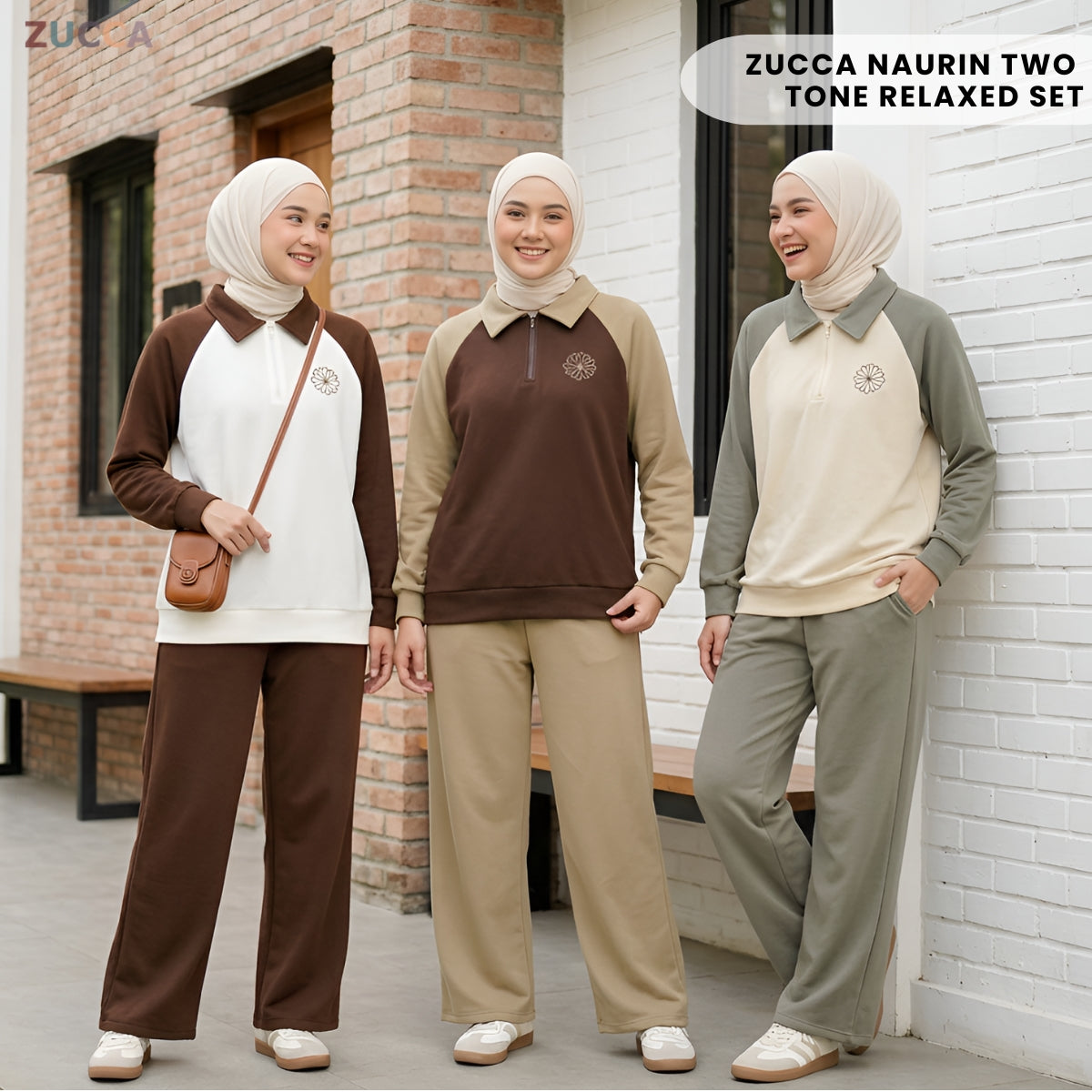 ZUCCA NAURIN TWO TONE RELAXED SET - MA250
