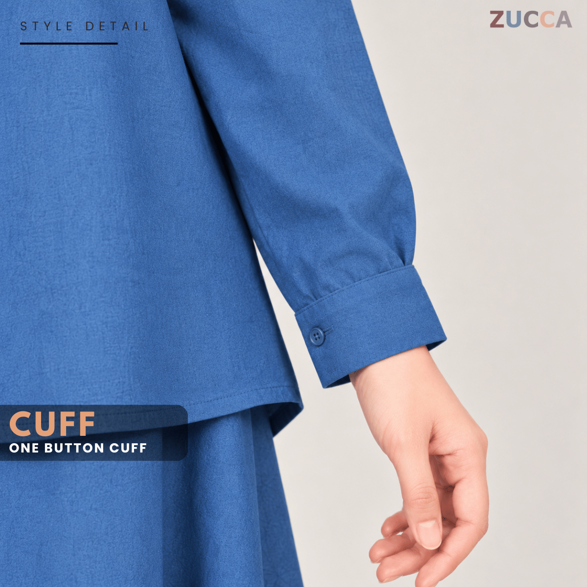 ZUCCA SAFIYA CASUAL SET LONG SLEEVE BLOUSE WITH SKIRT - MA251