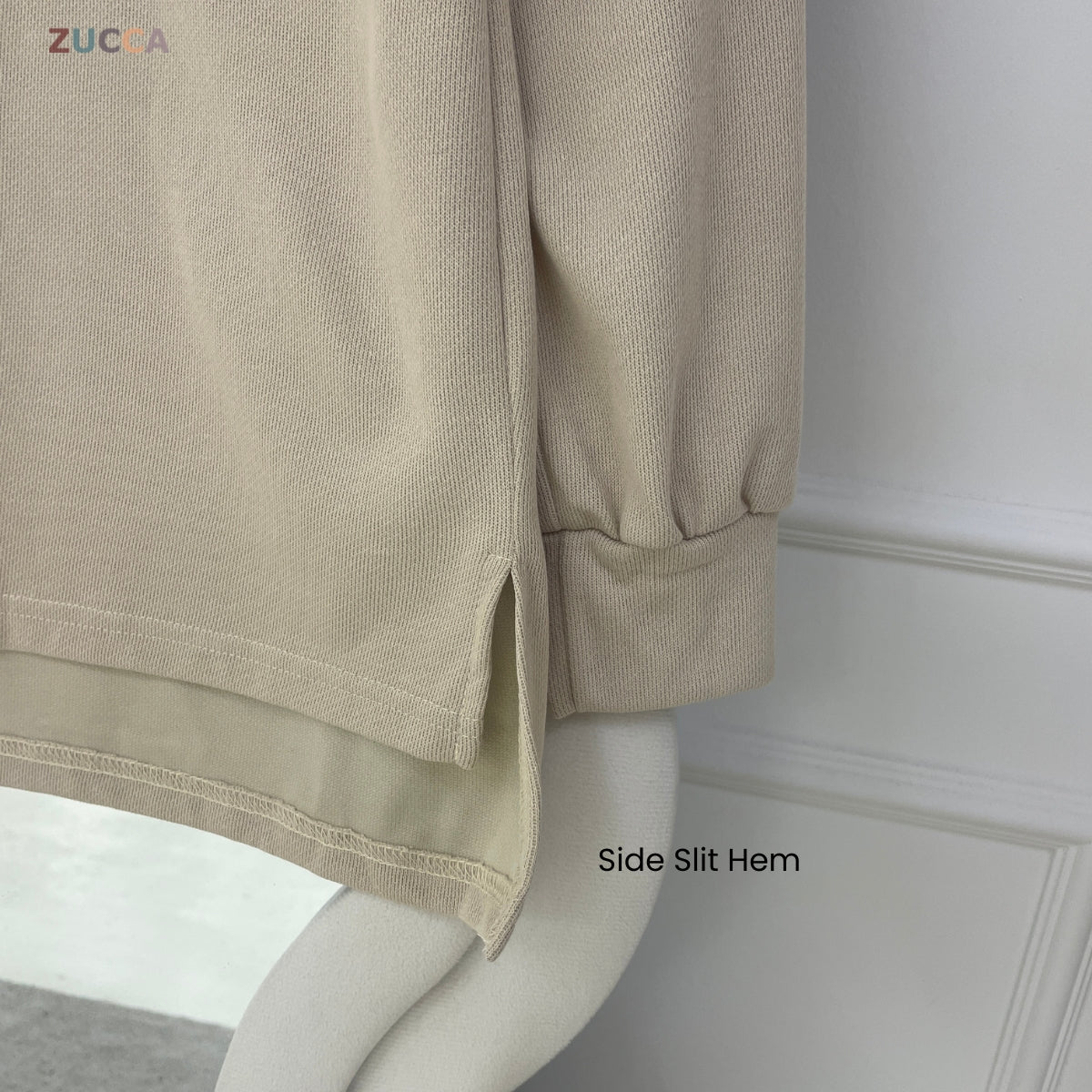 ZUCCA SABRINA WOMEN CASUAL LOUNGE SET LONG SLEEVE COLLAR TOP- MA252