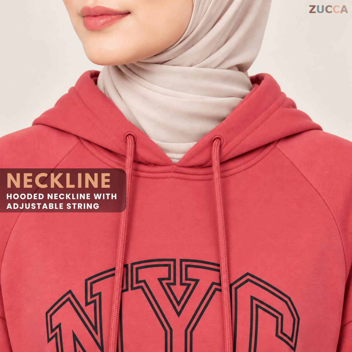 ZUCCA EXORA CASUAL SPORTY HOODIE MAXI DRESS - MA259