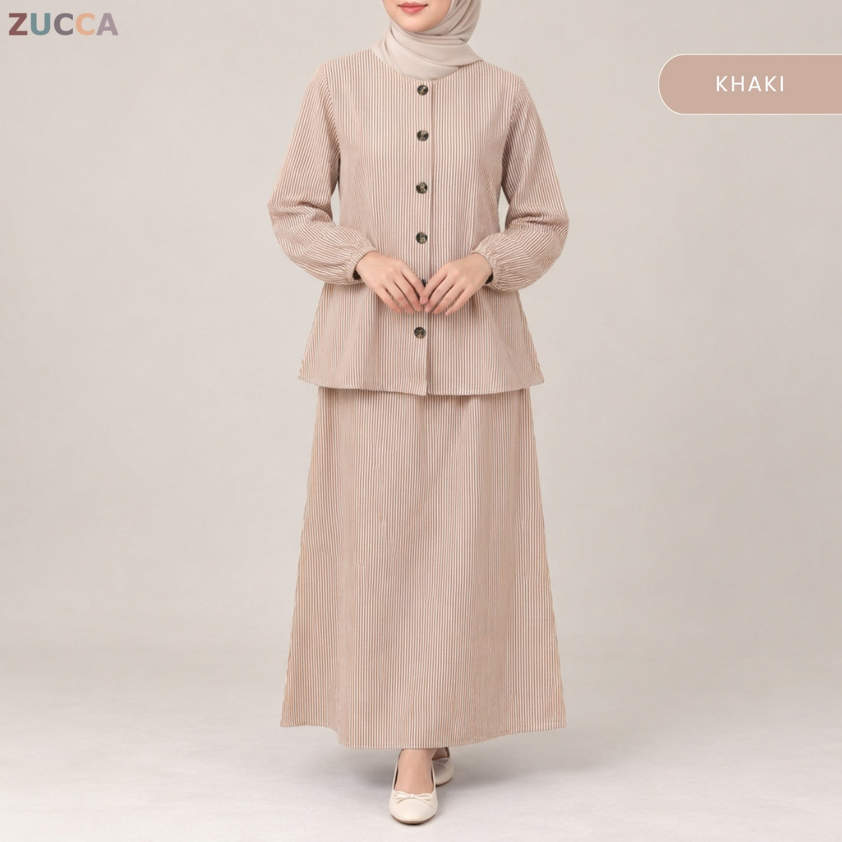 ZUCCA HAIZA KASUAL WOMEN BLOUSE AND SKIRT SET LONG SLEEVE - MA265