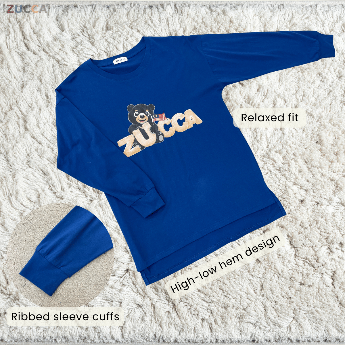 ZUCCA NARISA PATRIOT BEAR CASUAL TOP-MA267