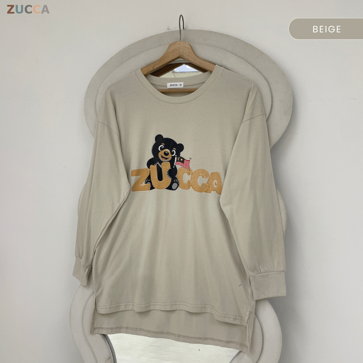 ZUCCA NARISA PATRIOT BEAR CASUAL TOP-MA267