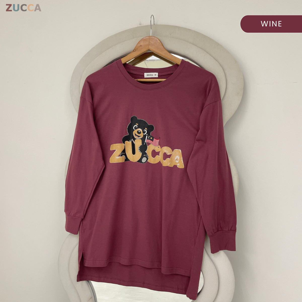 ZUCCA NARISA PATRIOT BEAR CASUAL TOP-MA267