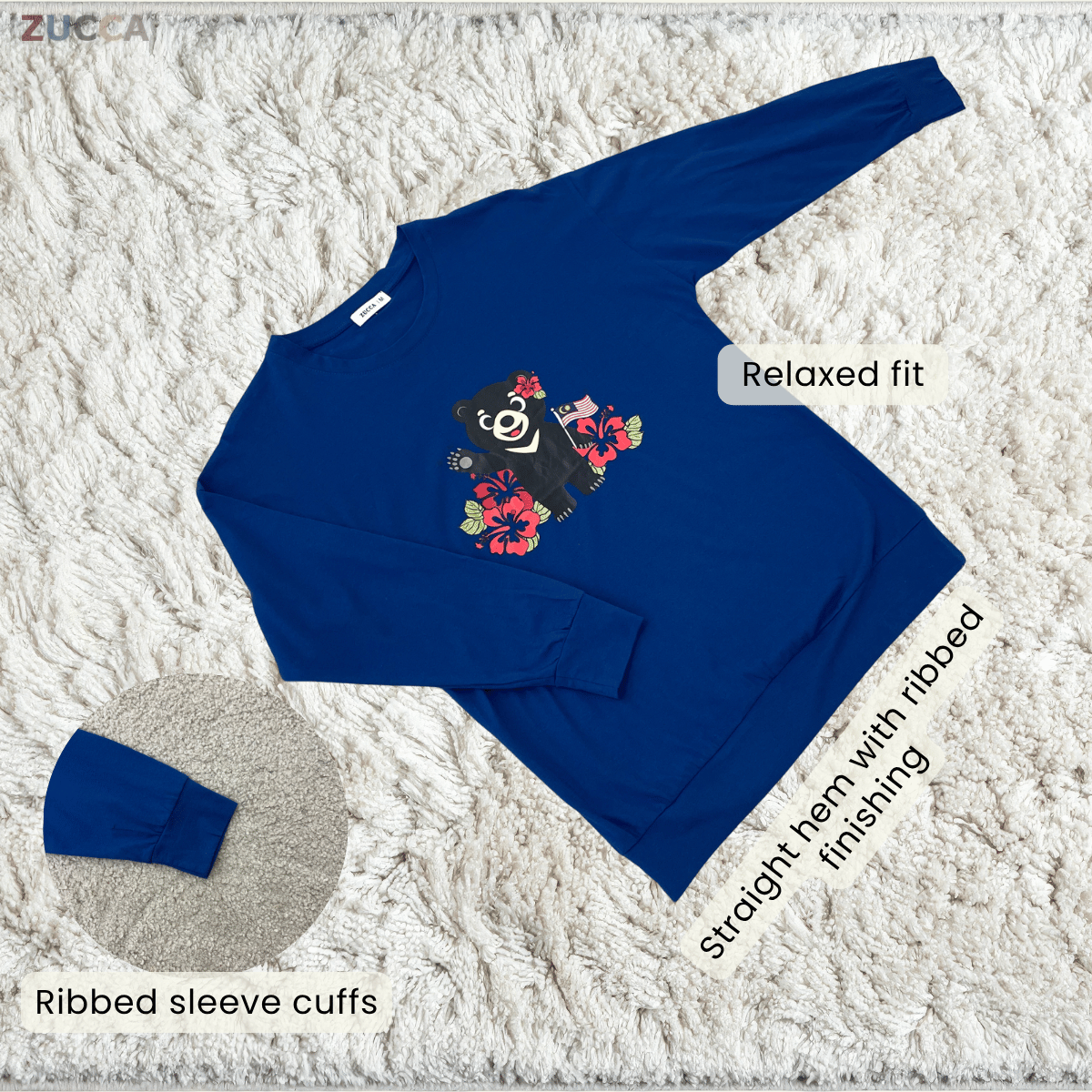 ZUCCA MILIA BUNGA RAYA MERDEKA GRAPHIC TEE - MA268