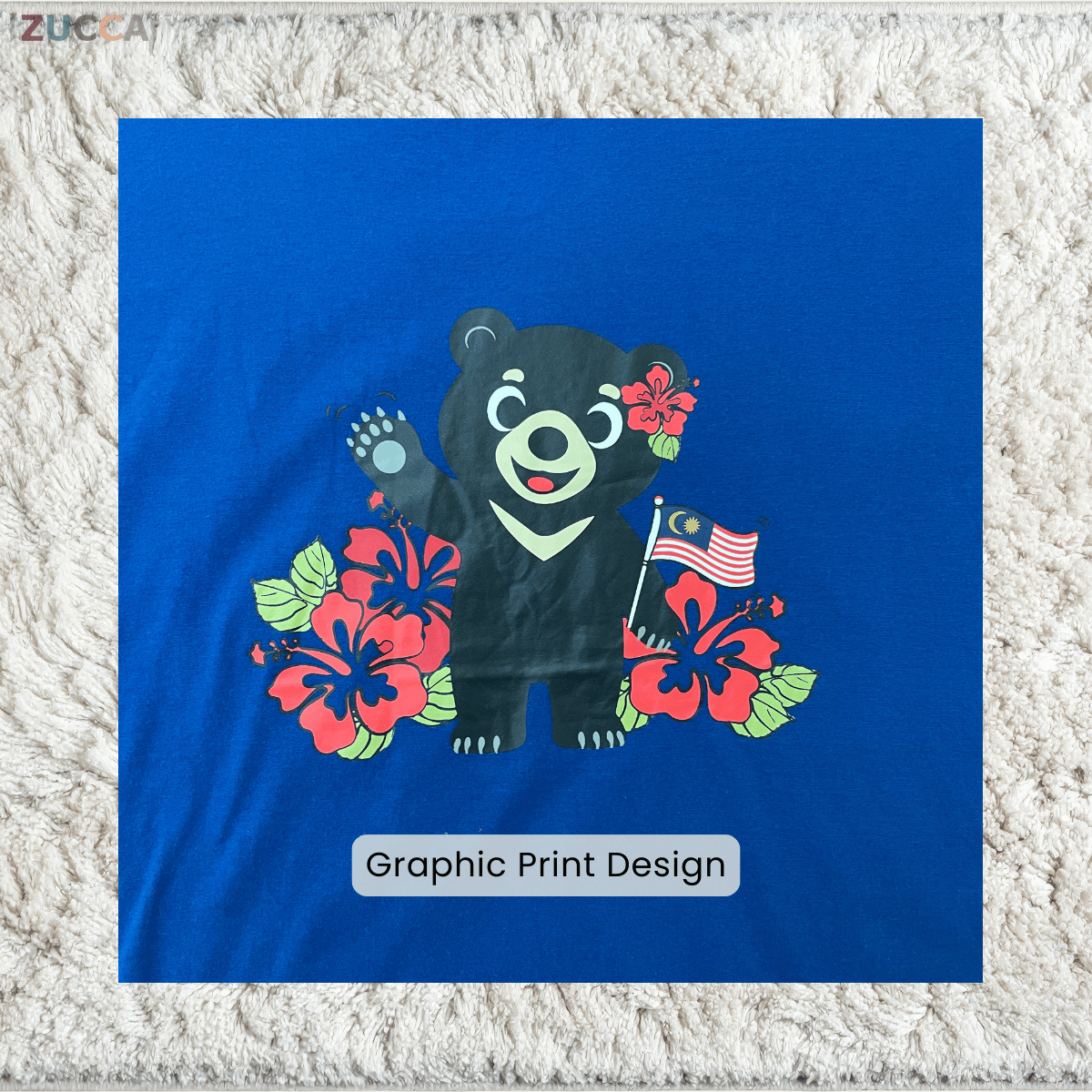 ZUCCA MILIA BUNGA RAYA MERDEKA GRAPHIC TEE - MA268