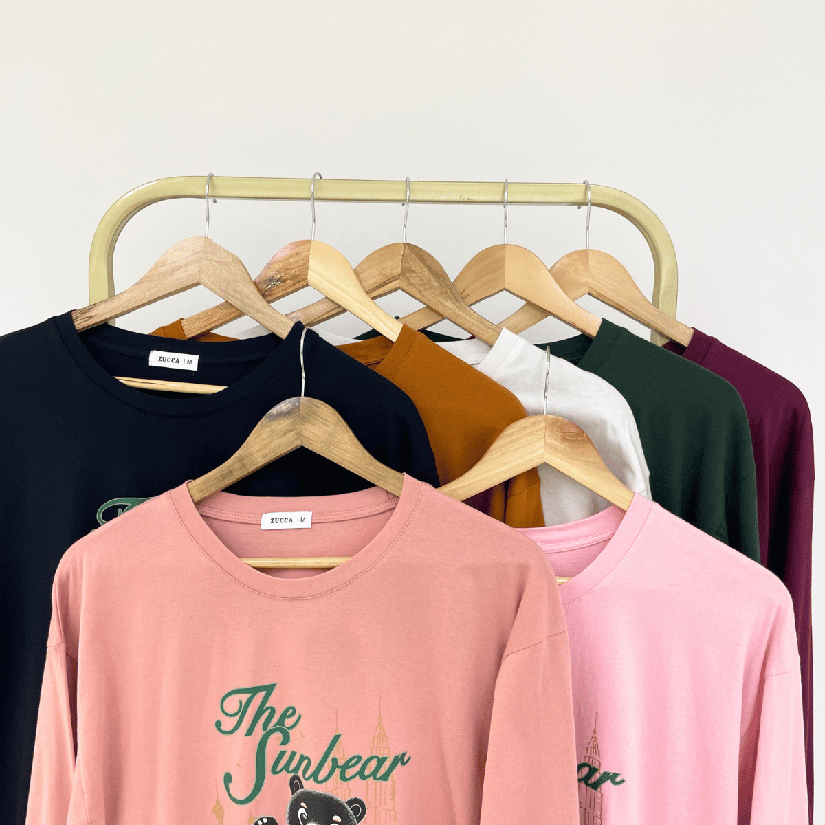 ZUCCA KELLY MERDEKA SUN BEAR GRAPHIC LONG SLEEVE TOP -MA269