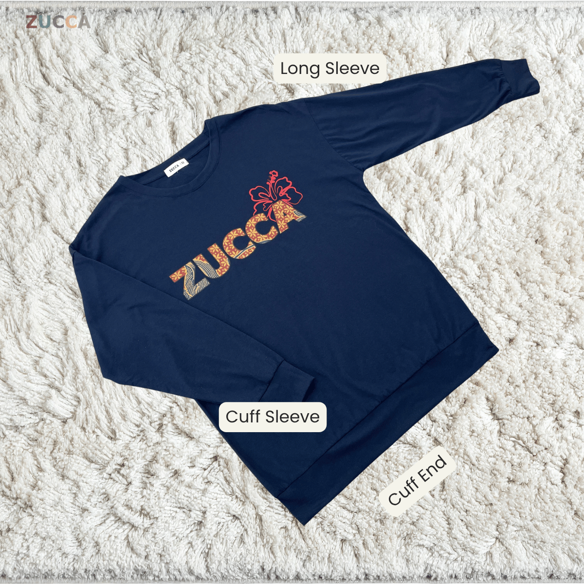 ZUCCA ALANA FLORAL BATIK LONG SLEEVE TOP - MA270