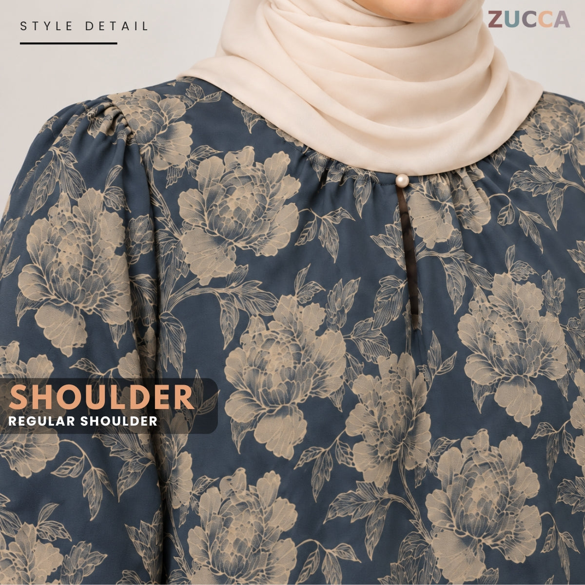ZUCCA MILIANA FLORAL WOMEN BLOUSE LONG SLEEVE TOP - MA281