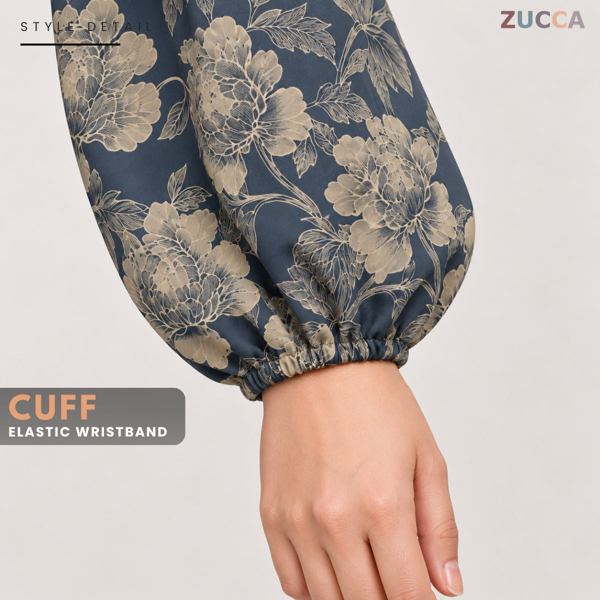 ZUCCA MILIANA FLORAL WOMEN BLOUSE LONG SLEEVE TOP - MA281