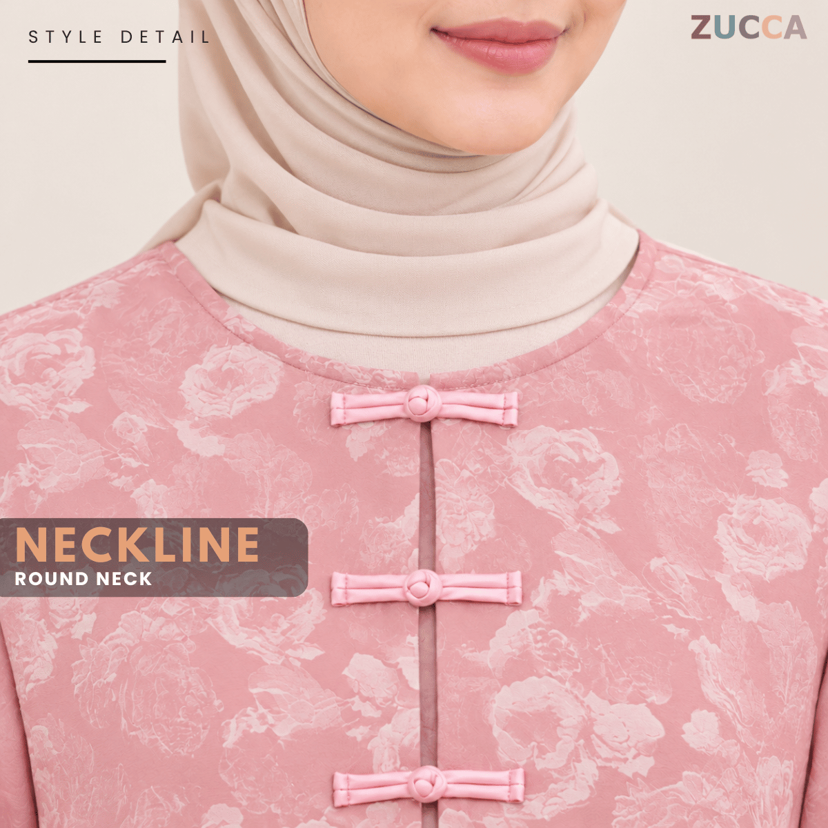 ZUCCA LEANDRA ORIENTAL FLORAL JACQUARD BLOUSE - MA301