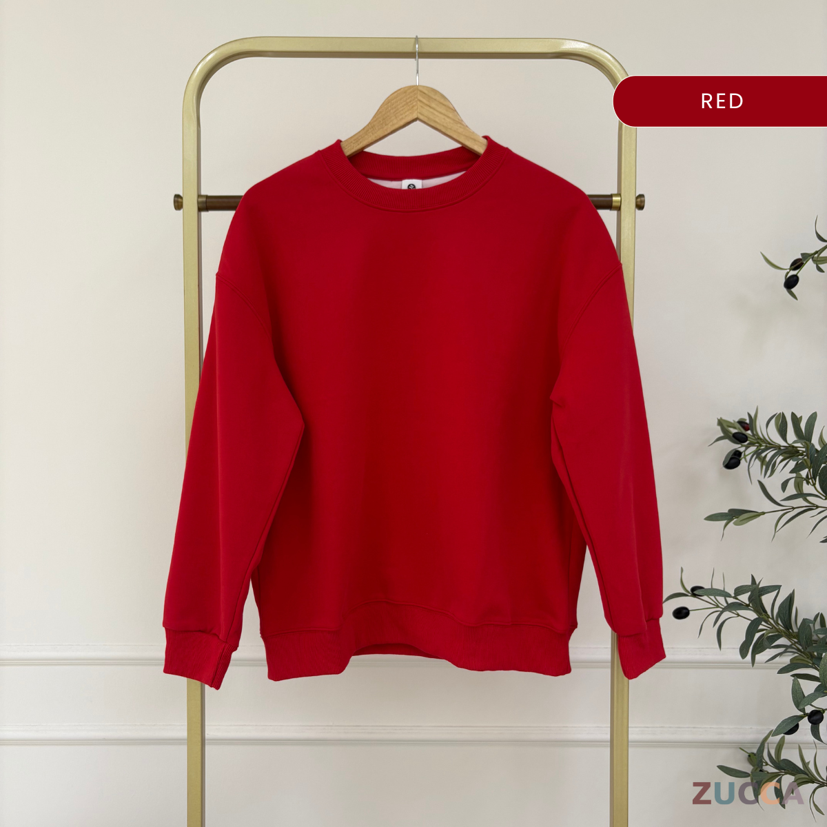 ZUCCA QUINN ESSENTIAL CREW UNISEX SWEATSHIRT (NORMAL SIZE) - MAC1003 (SW47B)