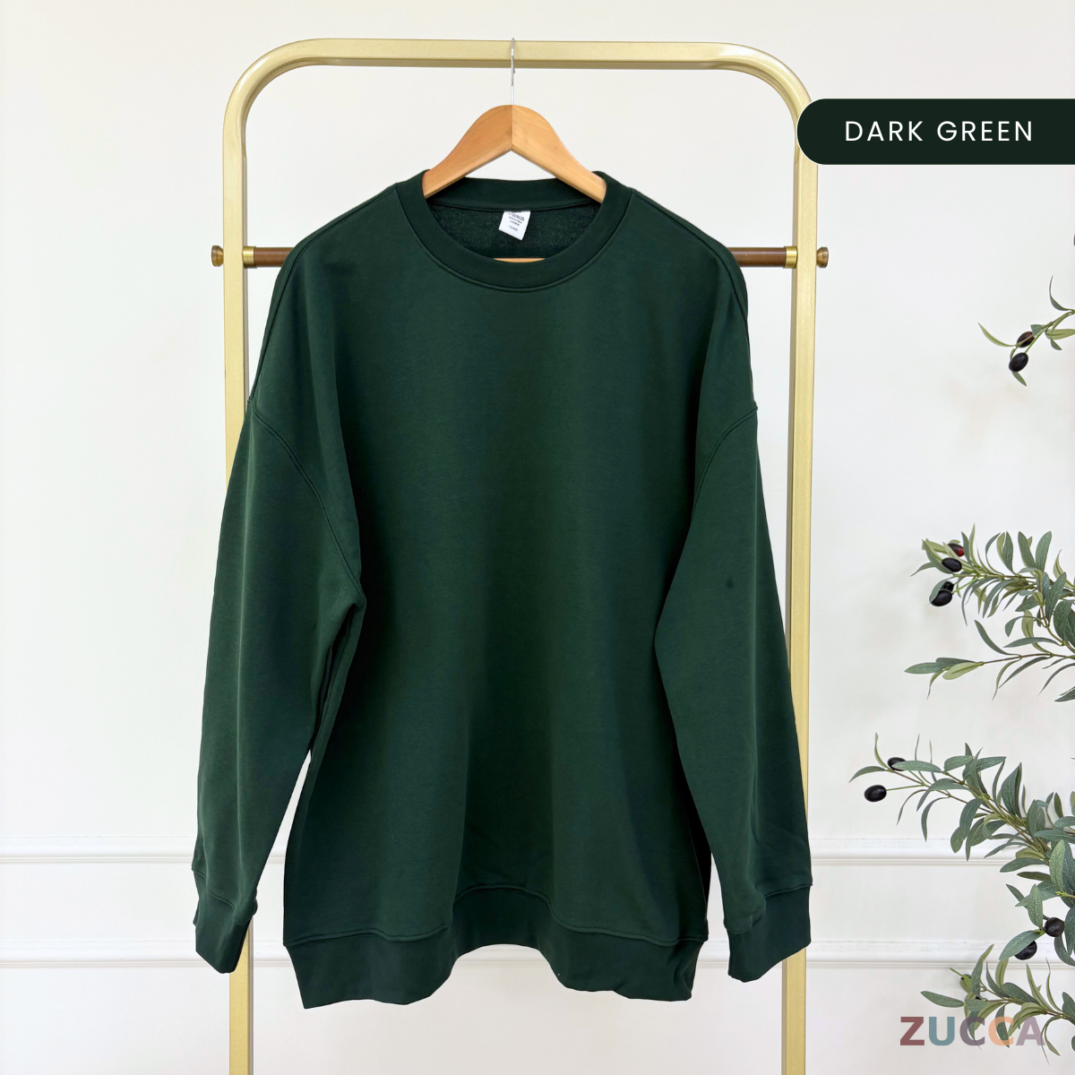 ZUCCA QUINN ESSENTIAL CREW UNISEX SWEATSHIRT (NORMAL SIZE) - MAC1003 (SW47B)