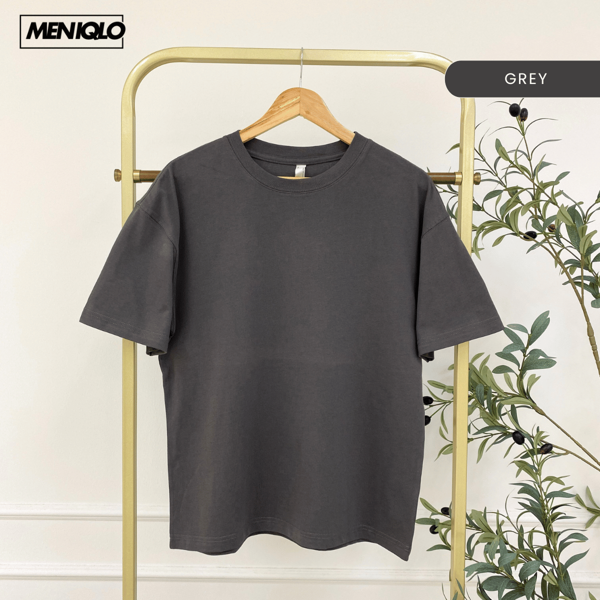 MENIQLO LOGAN MEN BASIC COTTON 220GSM -MAC1007(SW135)