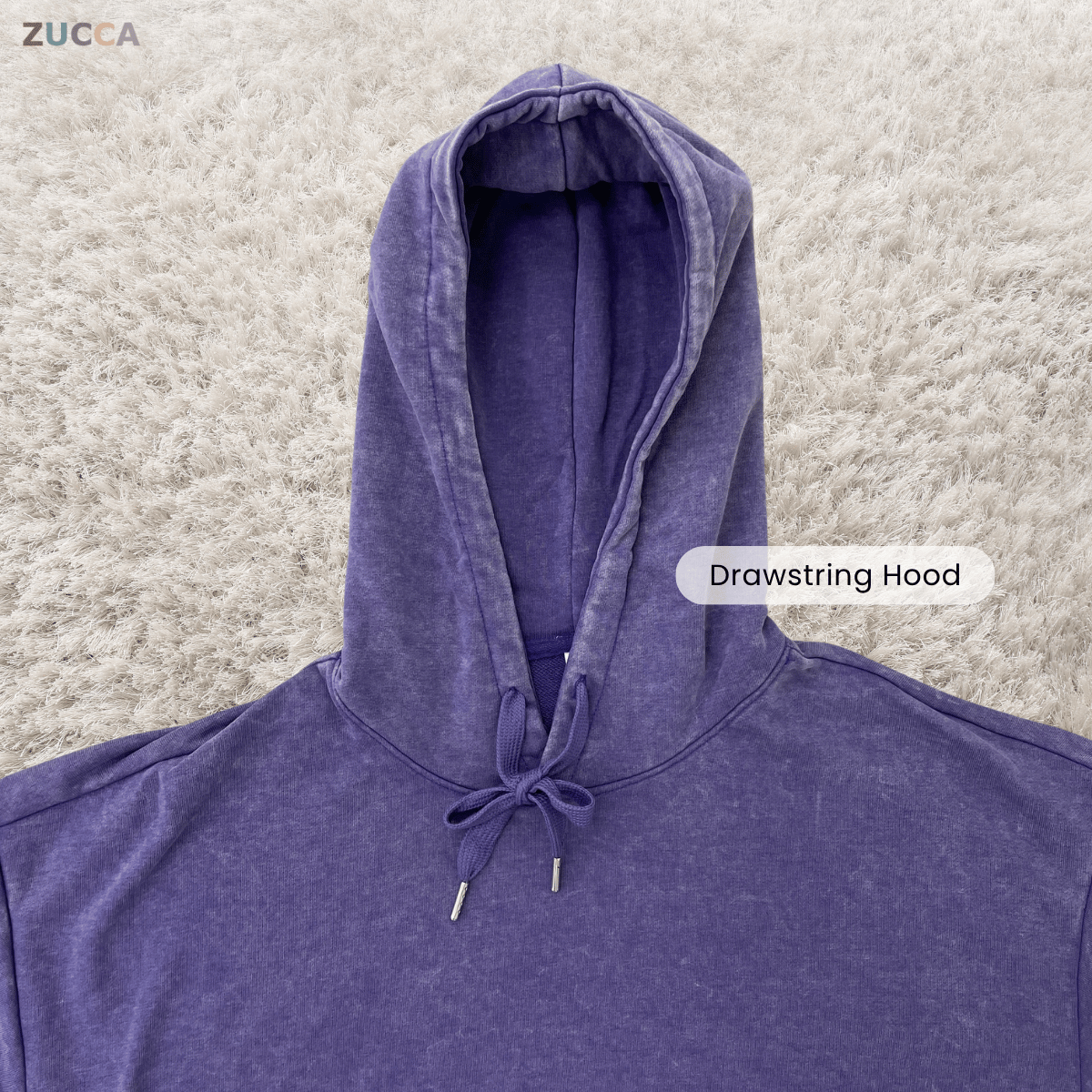 ZUCCA FEIRA OVERSIZED PULLOVER HOODIE - MAC1009 (SW204)