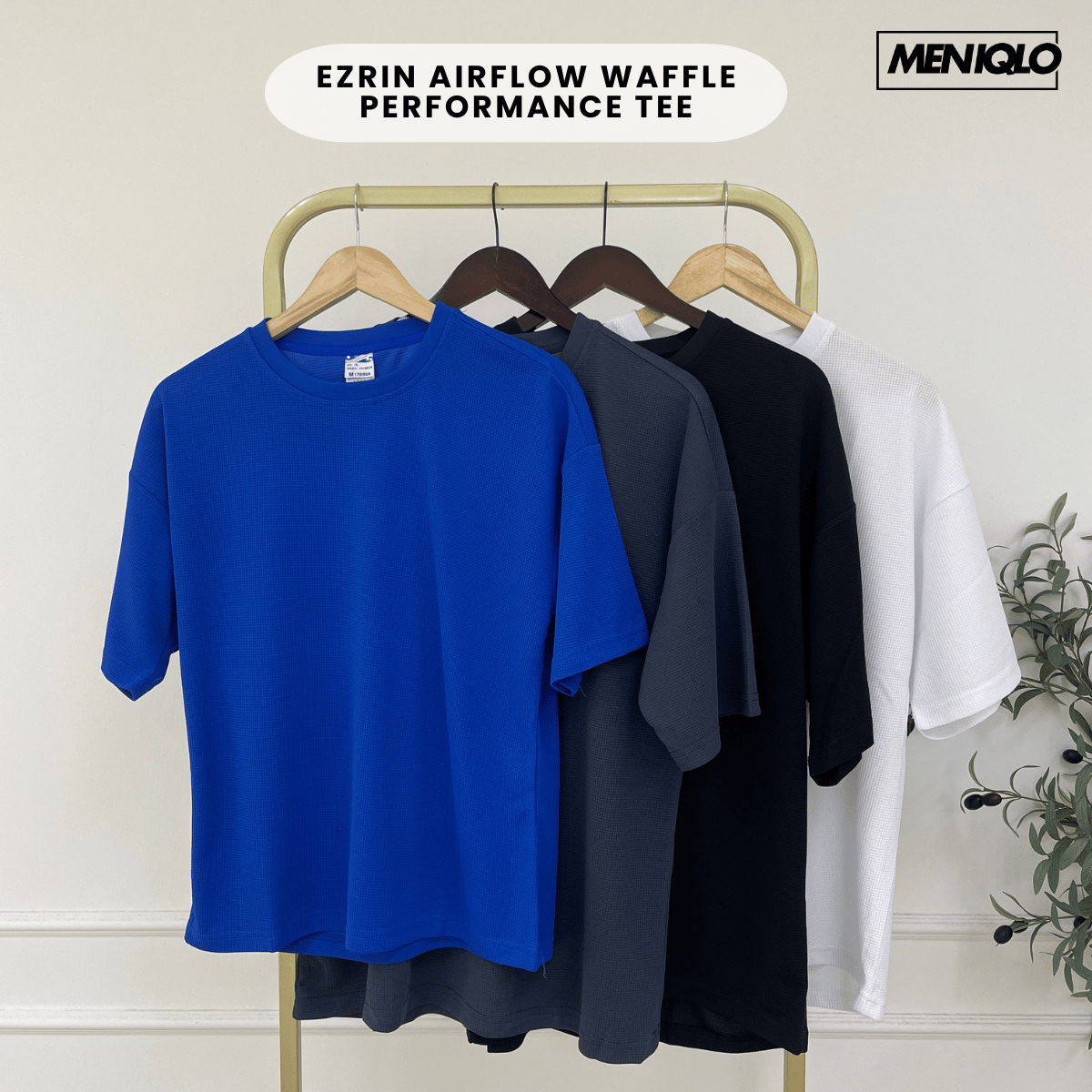 MENIQLO EZRIN AIRFLOW WAFFLE PERFORMANCE TEE - MAC1011