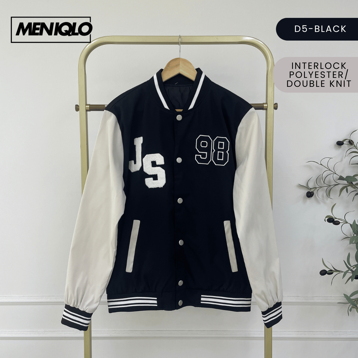 MENIQLO KAEL VARSITY BOMBER JACKET MEN STREETWEAR - MAC1014