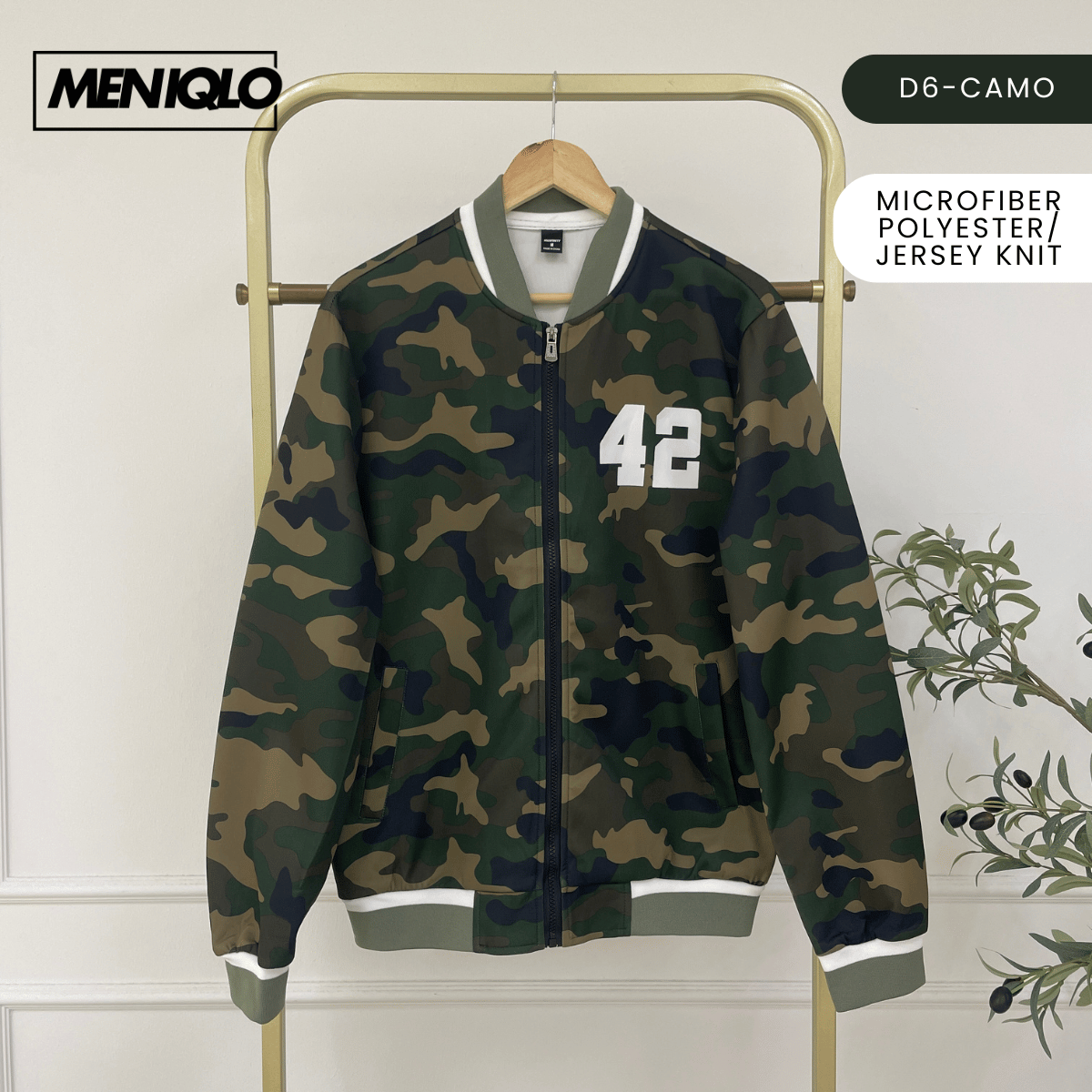 MENIQLO KAEL VARSITY BOMBER JACKET MEN STREETWEAR - MAC1014